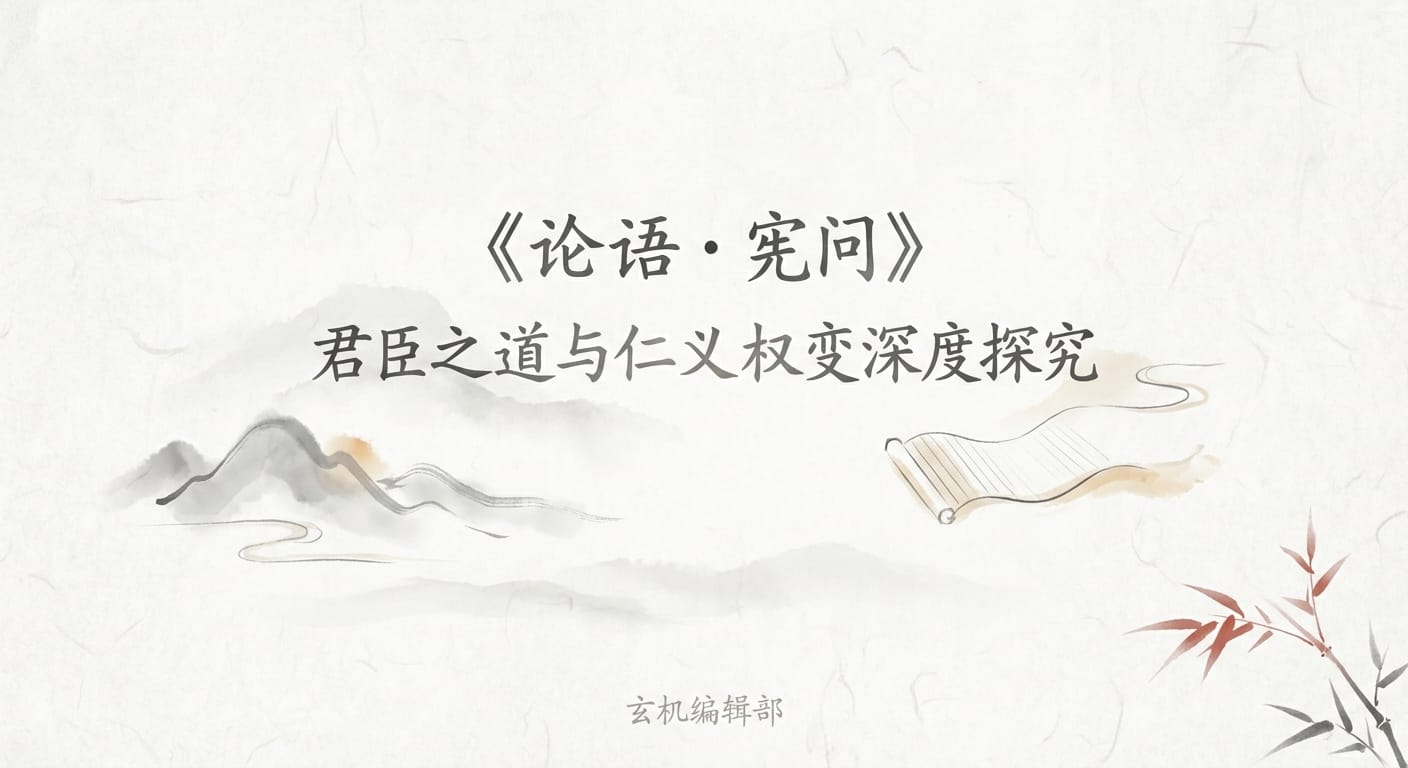《论语·宪问》君臣之道与仁义权变深度探究