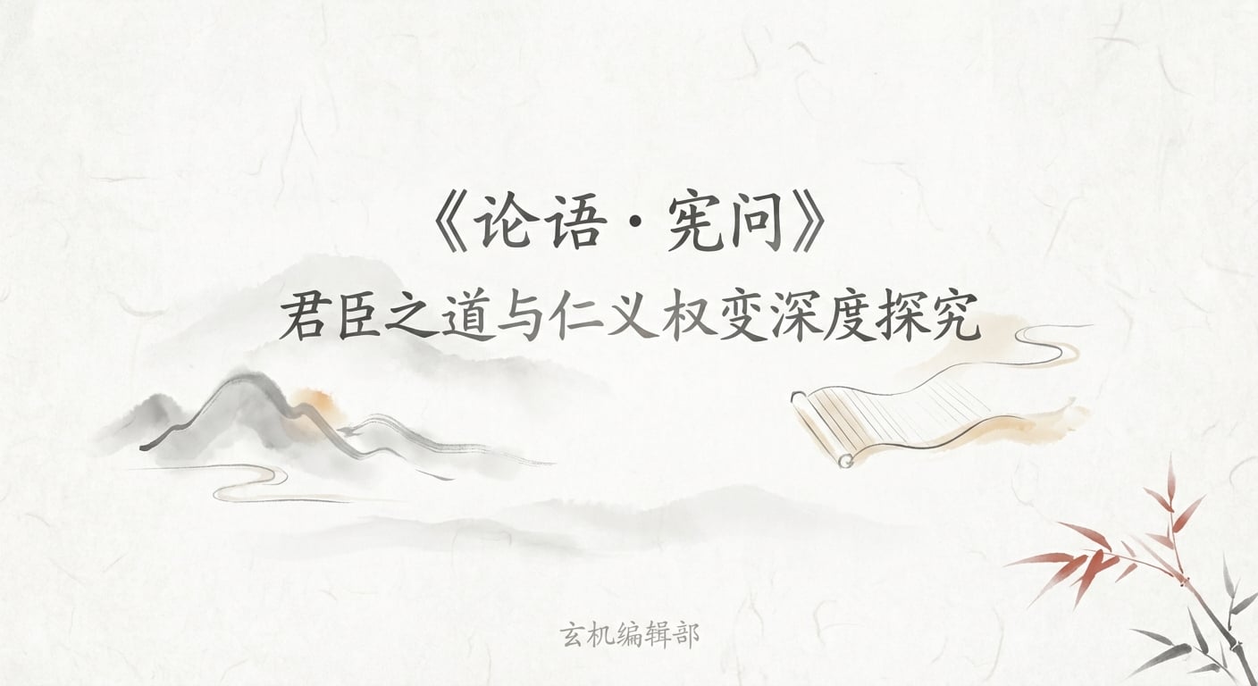 A Deep Exploration of the Way of Sovereign and Minister in 'The Analects: Xian Wen' and the Contingency of Benevolence and Righteousness