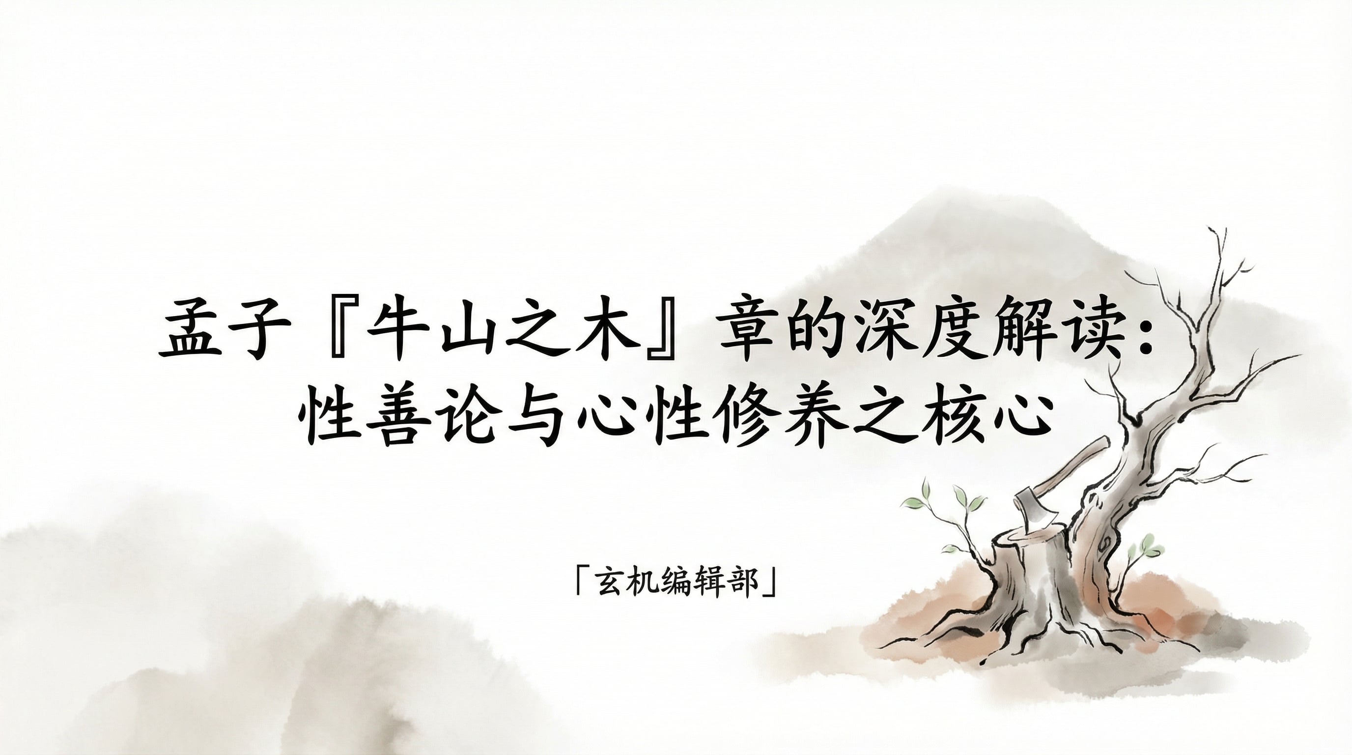 An In-depth Interpretation of Mencius' 'The Trees of Ox Mountain' Chapter: The Core of Innate Goodness and Cultivation of Mind and Nature