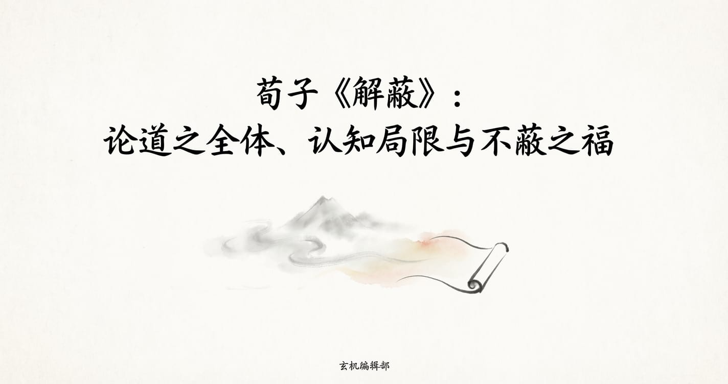 荀子《解蔽》:论道之全体、认知局限与不蔽之福