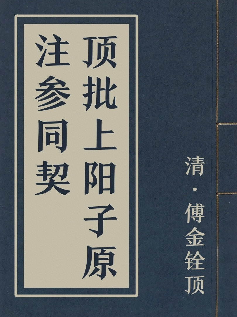 頂批上陽子原注參同契